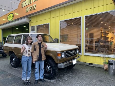 ランドクルーザー60　茶×白ツートンご納車のお客様